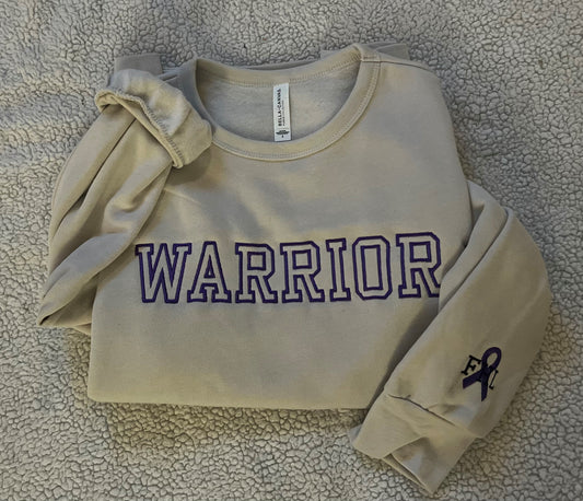 WARRIOR Cancer Survivor | Cancer Fighter Embroidered Sweatshirt